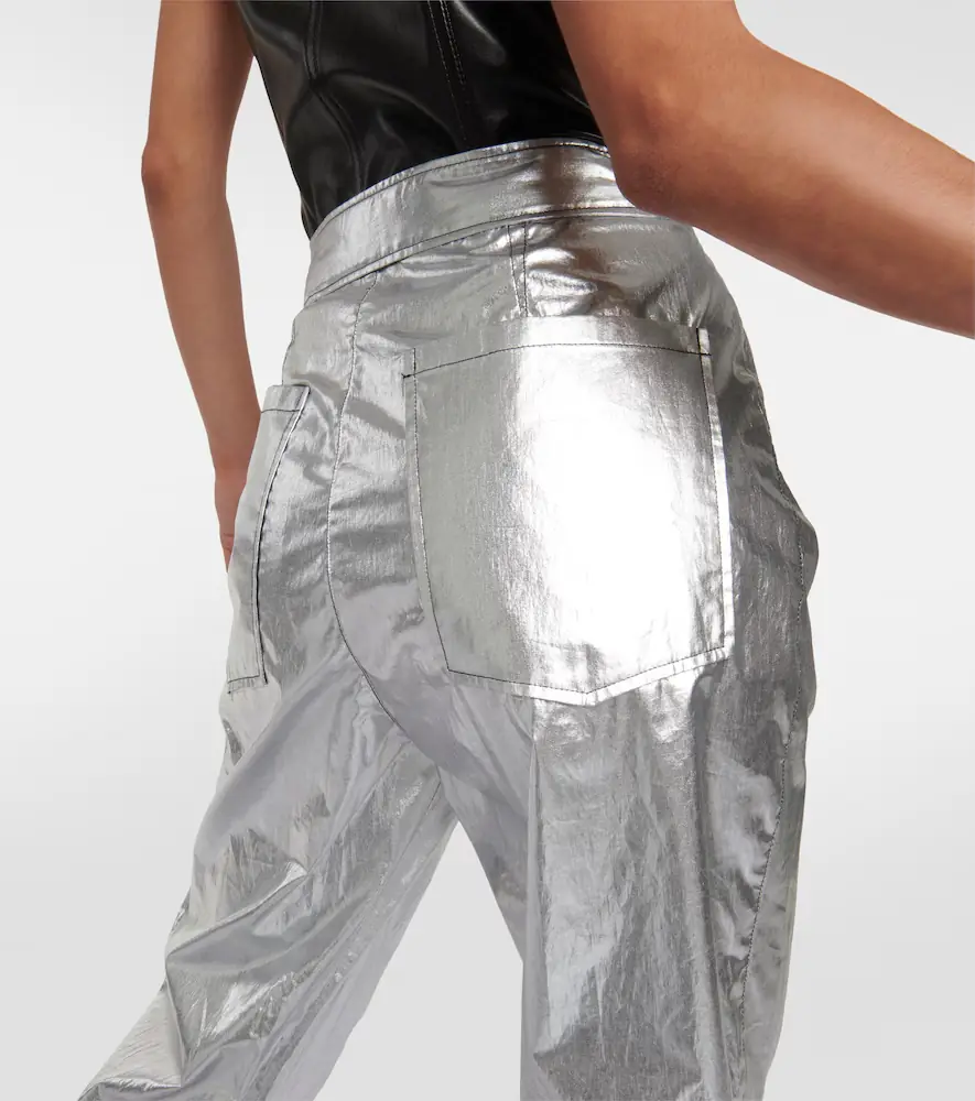Isabel Marant Anea high-rise coated cotton pants | Thumbnail 3
