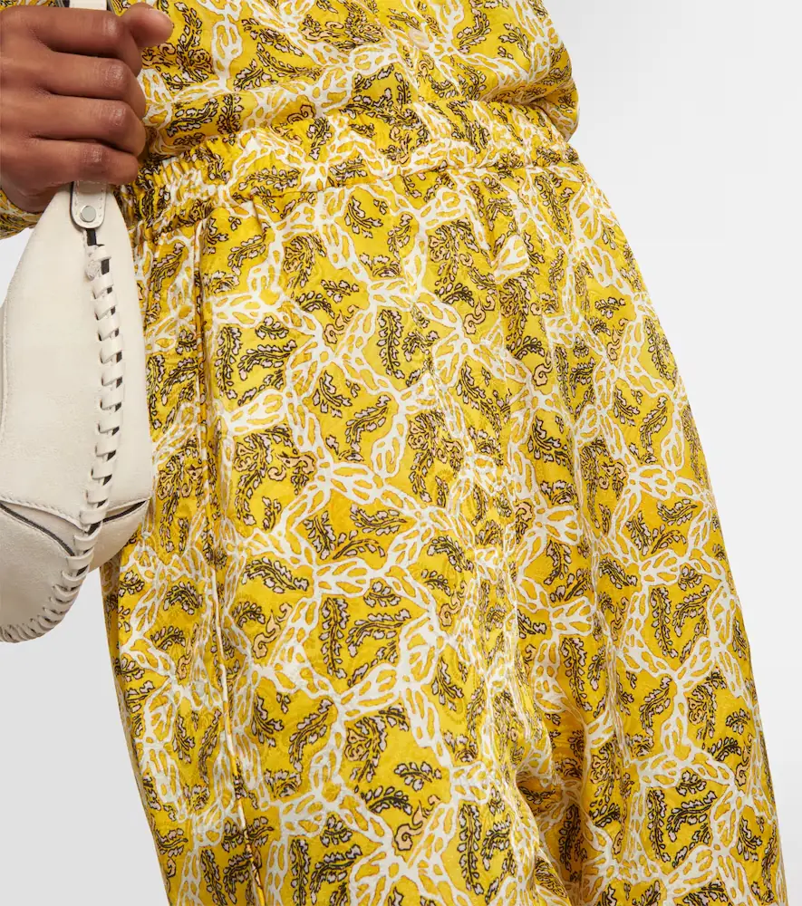 Isabel Marant Piera printed silk-blend straight pants | Thumbnail 2 Isabel Marant Piera printed silk-blend straight pants | Thumbnail 2