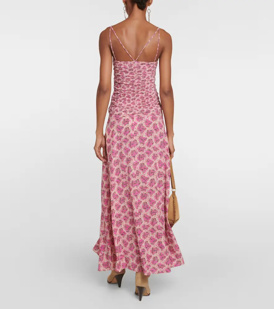 Isabel Marant Leila printed ruched jersey top | Thumbnail 3 Isabel Marant Leila printed ruched jersey top | Thumbnail 3
