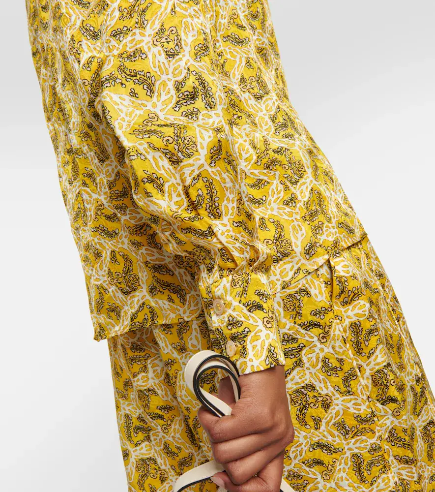 Isabel Marant Leidy printed satin blouse | Thumbnail 3 Isabel Marant Leidy printed satin blouse | Thumbnail 3