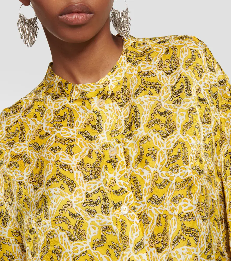 Isabel Marant Leidy printed satin blouse | Thumbnail 5 Isabel Marant Leidy printed satin blouse | Thumbnail 5