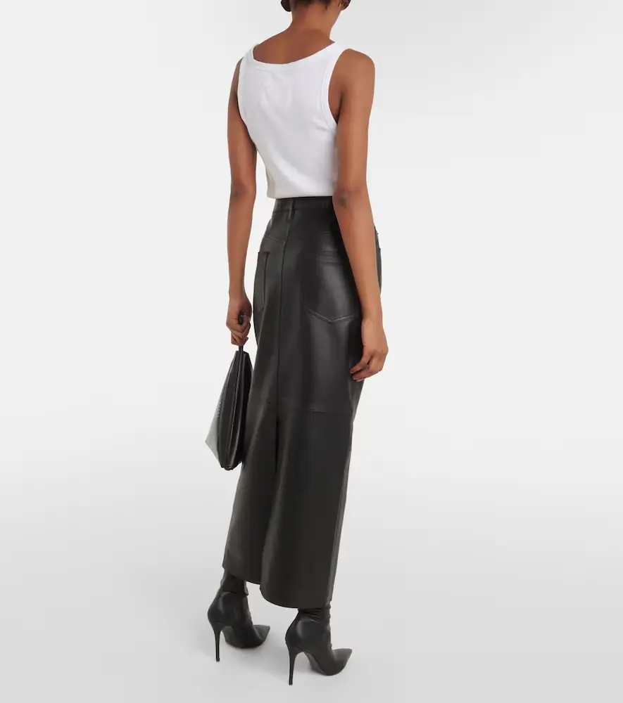 Wardrobe.NYC Wardrobe. NYC Back-slit leather maxi skirt | Thumbnail 2 Wardrobe.NYC Wardrobe. NYC Back-slit leather maxi skirt | Thumbnail 2