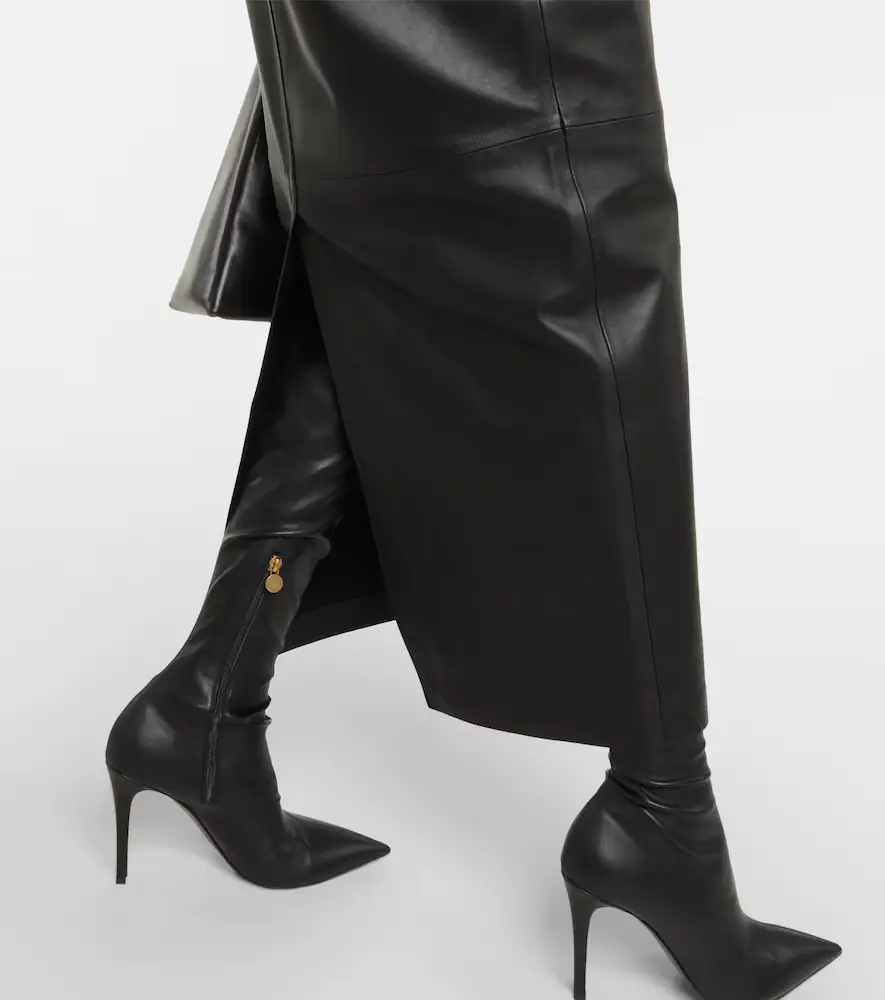 Wardrobe.NYC Wardrobe. NYC Back-slit leather maxi skirt | Thumbnail 5 Wardrobe.NYC Wardrobe. NYC Back-slit leather maxi skirt | Thumbnail 5