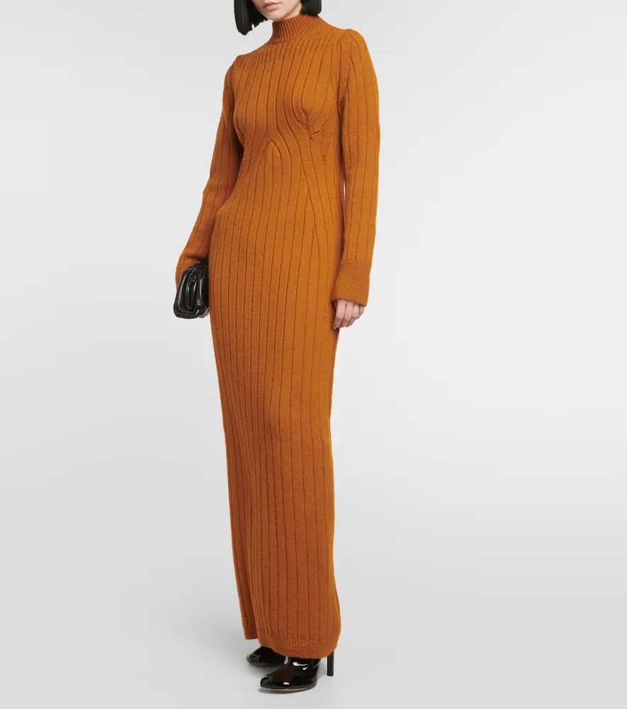 Dries Van Noten Teagan cable-knit wool maxi dress | Thumbnail 2