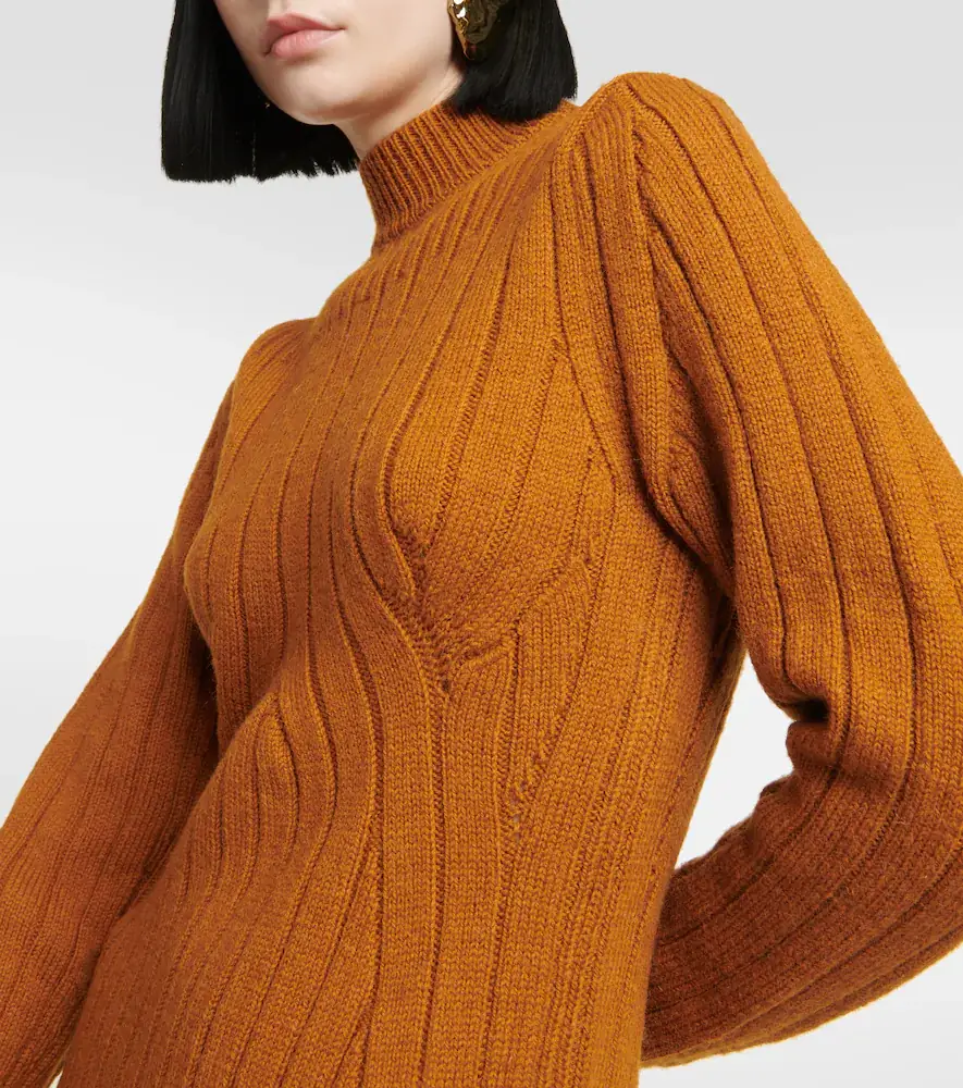 Dries Van Noten Teagan cable-knit wool maxi dress | Thumbnail 3