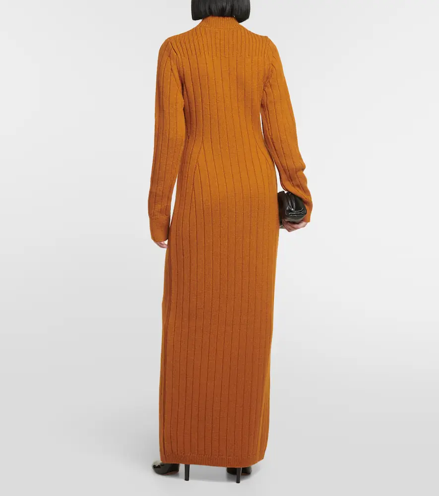 Dries Van Noten Teagan cable-knit wool maxi dress | Thumbnail 4