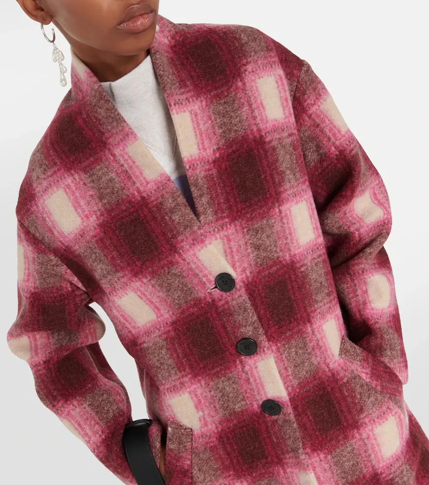 Marant Étoile Gabriel checked wool-blend coat | Thumbnail 2 Marant Étoile Gabriel checked wool-blend coat | Thumbnail 2