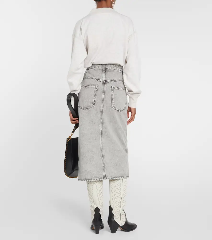 Marant Étoile Vandy denim midi skirt | Thumbnail 6