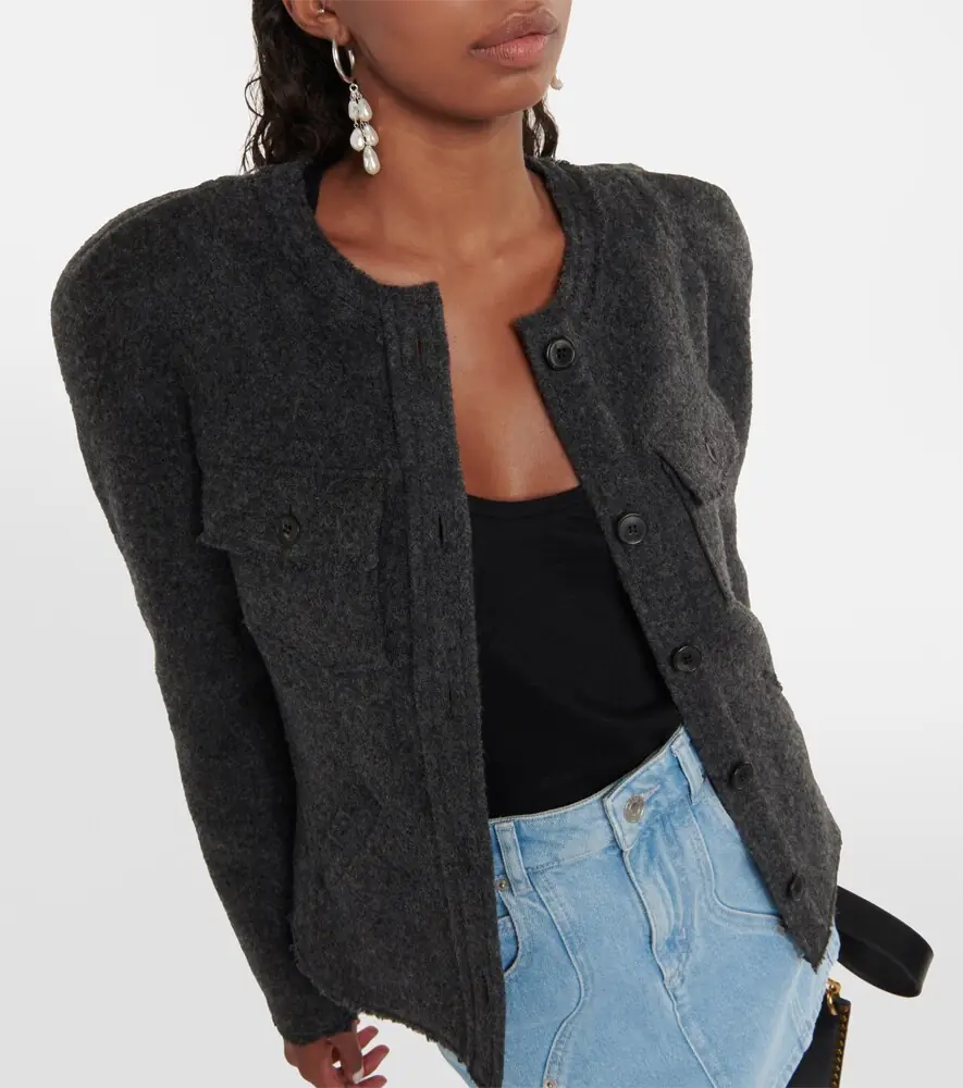 Marant Étoile Nelly tweed jacket | Thumbnail 4 Marant Étoile Nelly tweed jacket | Thumbnail 4