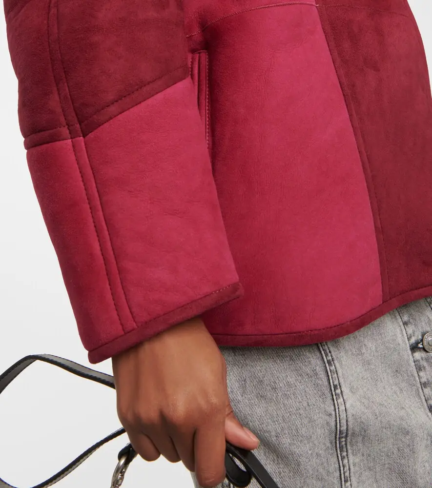 Marant Étoile Abeni shearling-lined suede jacket | Thumbnail 6