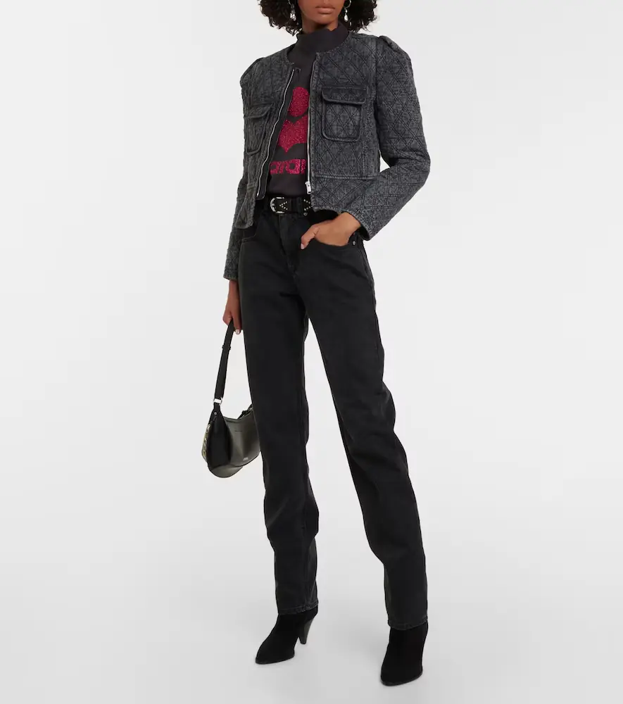 Marant Étoile Deliona quilted denim jacket | Thumbnail 4
