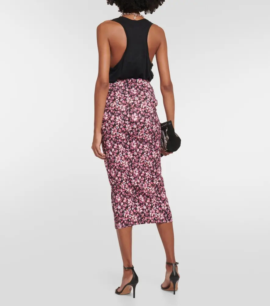 Marant Étoile Printed ruched jersey midi skirt | Thumbnail 2