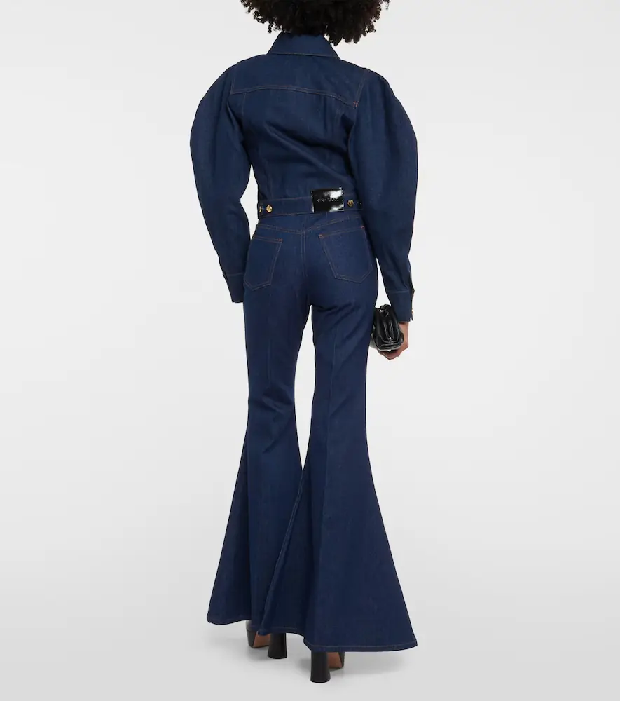 Nina Ricci Cropped denim jacket | Thumbnail 3 Nina Ricci Cropped denim jacket | Thumbnail 3