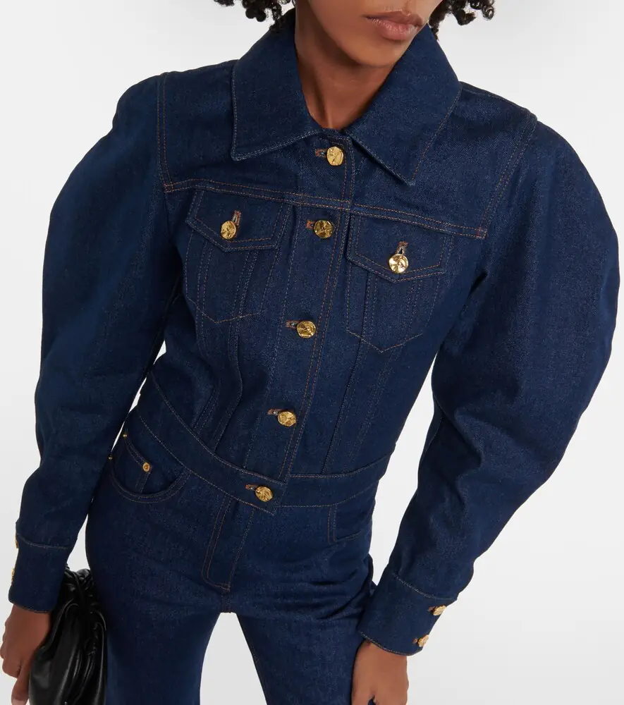 Nina Ricci Cropped denim jacket | Thumbnail 6 Nina Ricci Cropped denim jacket | Thumbnail 6