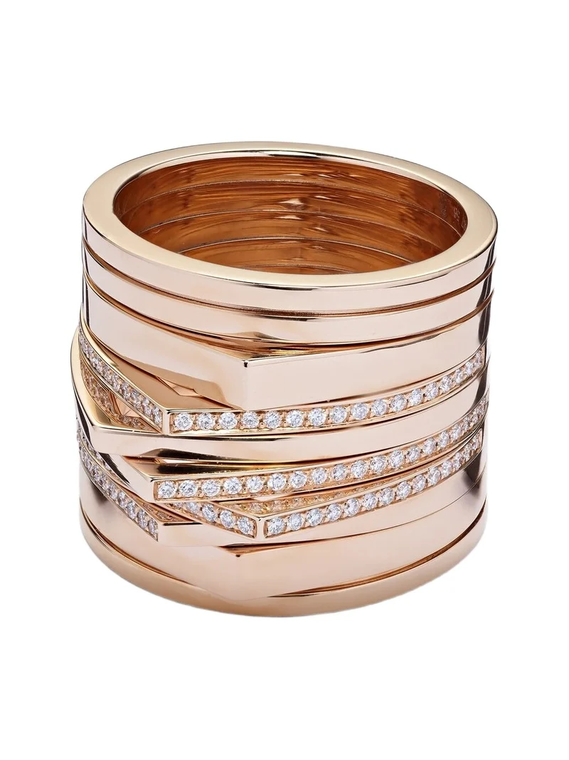 Antifer 18kt rose gold ring with diamonds Antifer 18kt rose gold ring with diamonds