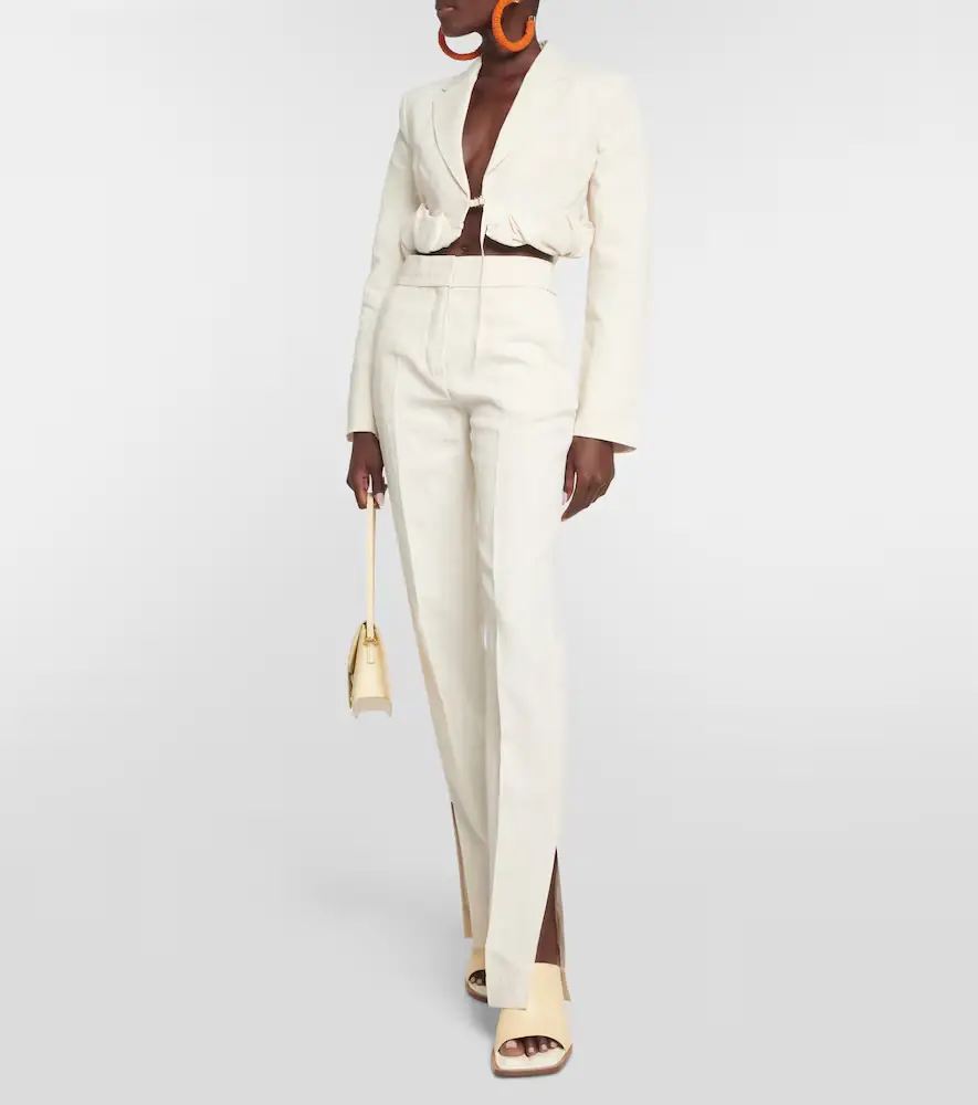 Jacquemus La Croissant linen-blend jacket | Thumbnail 2