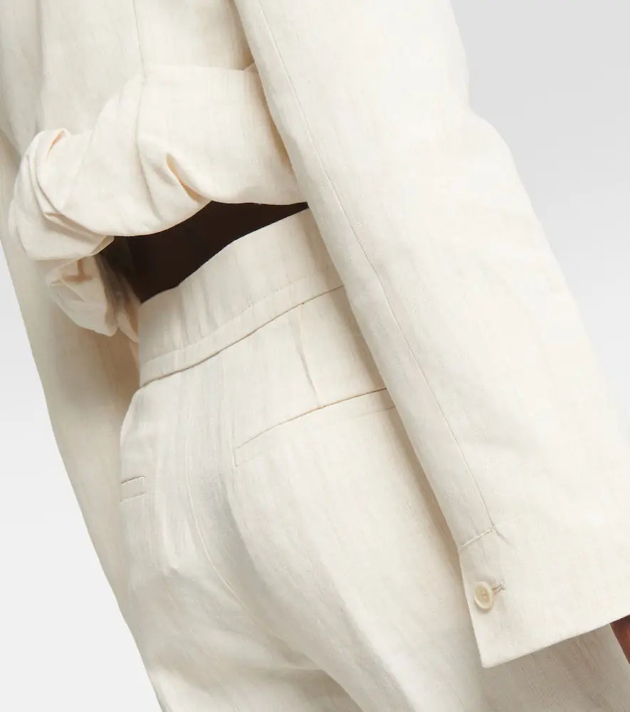 Jacquemus La Croissant linen-blend jacket | Thumbnail 4