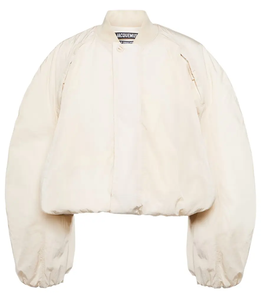 Jacquemus Le Bomber Bahia cropped bomber jacket