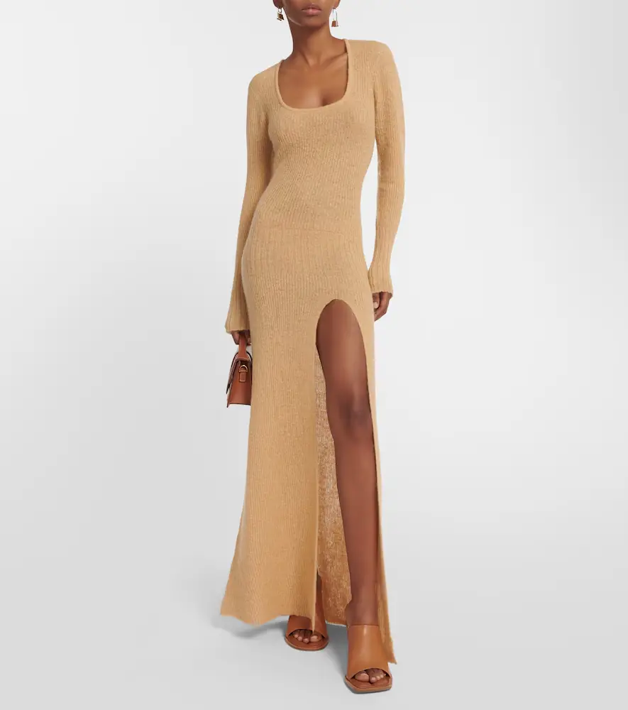Jacquemus La Robe Dao mohair-blend maxi dress | Thumbnail 3 Jacquemus La Robe Dao mohair-blend maxi dress | Thumbnail 3