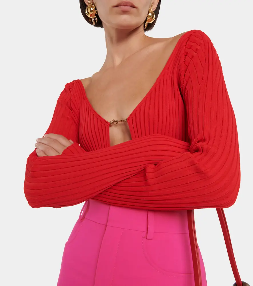 Jacquemus La Maille Pralù cropped cardigan | Thumbnail 2 Jacquemus La Maille Pralù cropped cardigan | Thumbnail 2