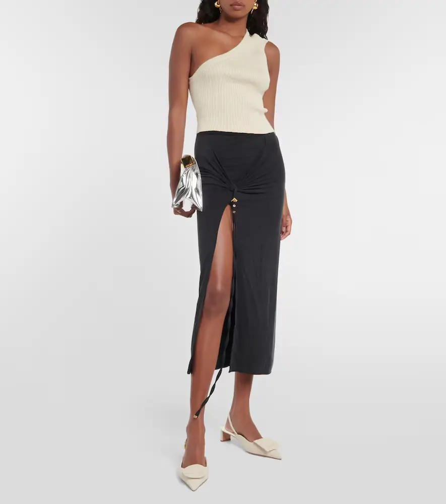 Jacquemus La Jupe Pareo Croissant midi skirt | Thumbnail 3 Jacquemus La Jupe Pareo Croissant midi skirt | Thumbnail 3