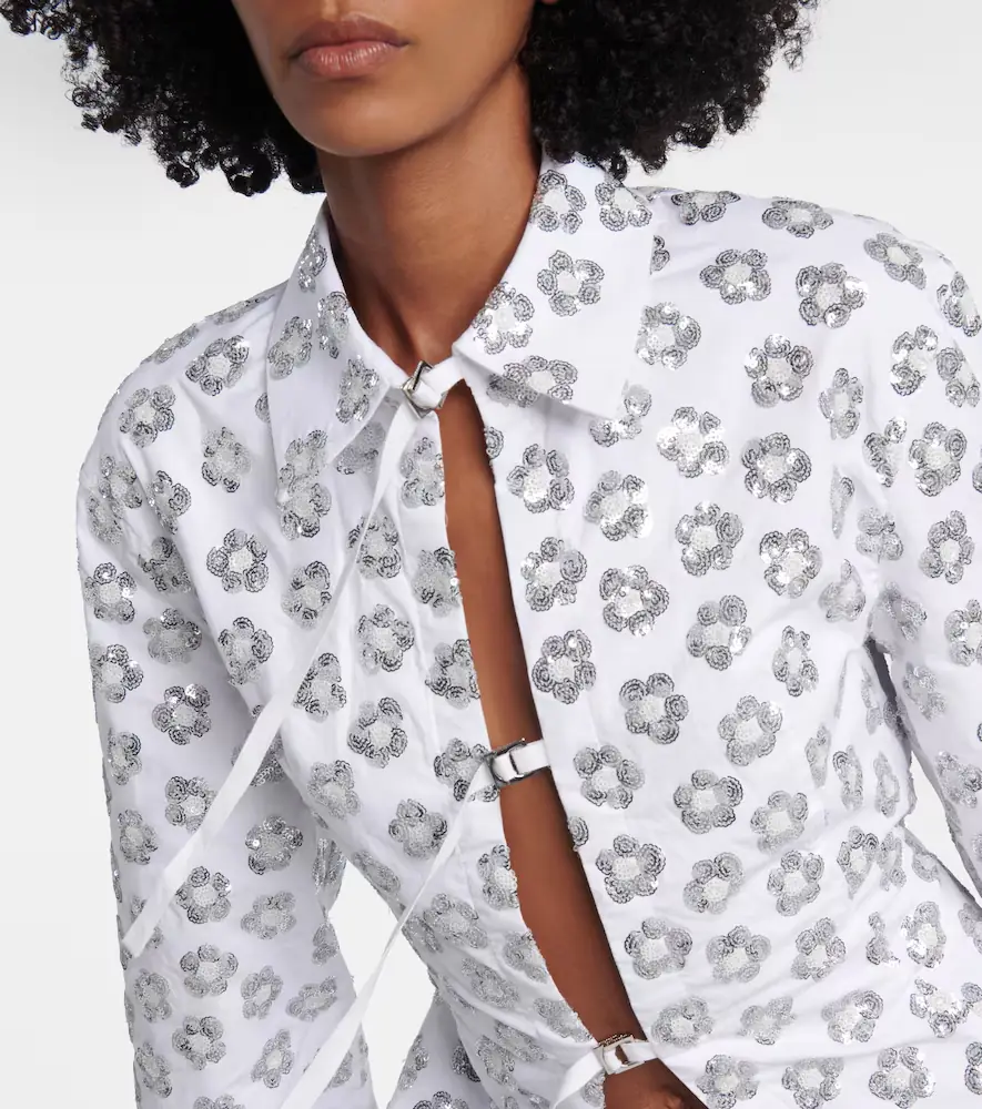 Jacquemus Lavoir sequinned cotton-blend shirt | Thumbnail 3 Jacquemus Lavoir sequinned cotton-blend shirt | Thumbnail 3