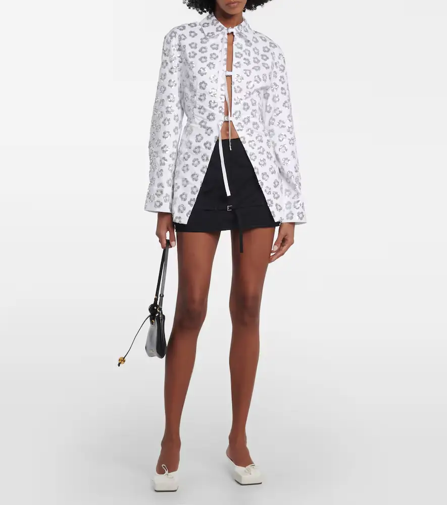 Jacquemus Lavoir sequinned cotton-blend shirt | Thumbnail 4 Jacquemus Lavoir sequinned cotton-blend shirt | Thumbnail 4