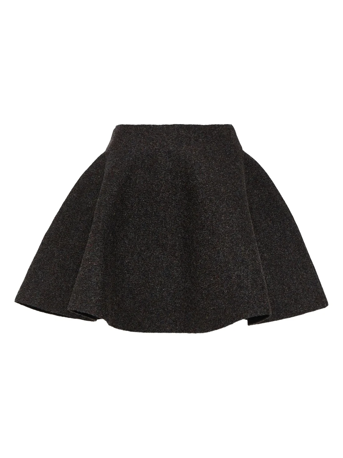 Wool-blend miniskirt