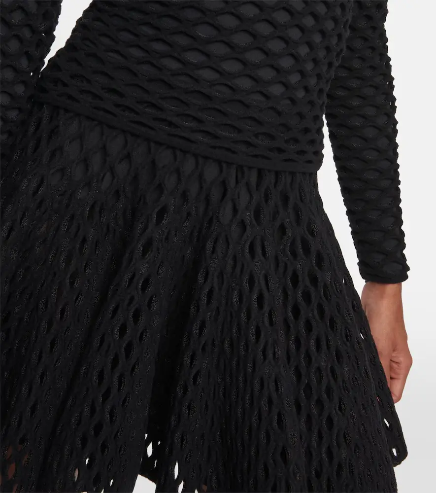 Alaïa Alaïa Open-knit turtleneck top | Thumbnail 5