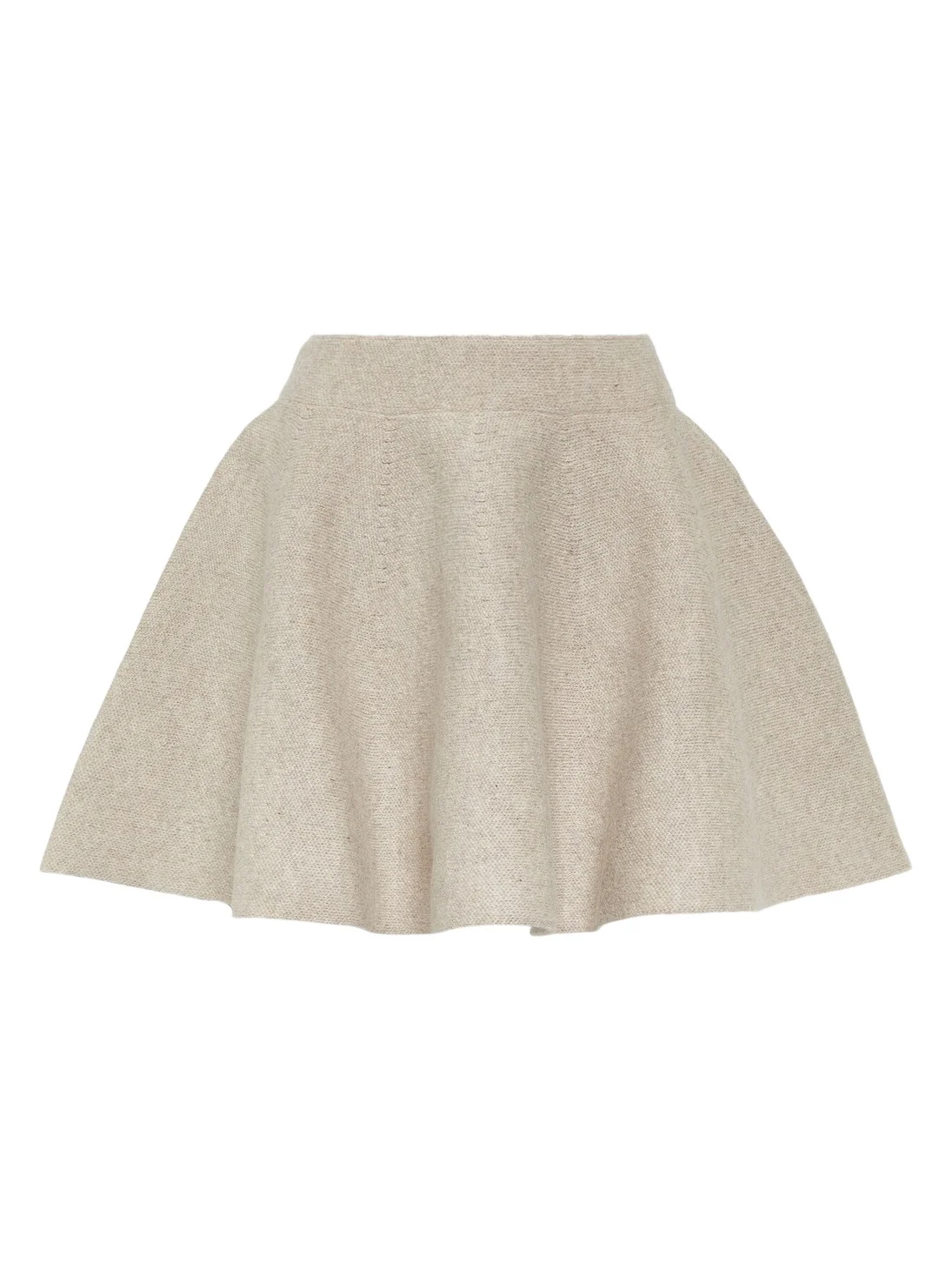 ALAÏA Flared wool-blend miniskirt