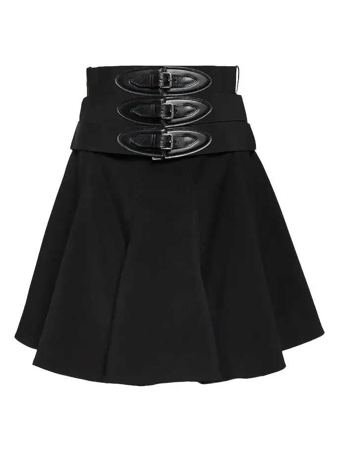 Alaïa Belted wool miniskirt Alaïa Belted wool miniskirt