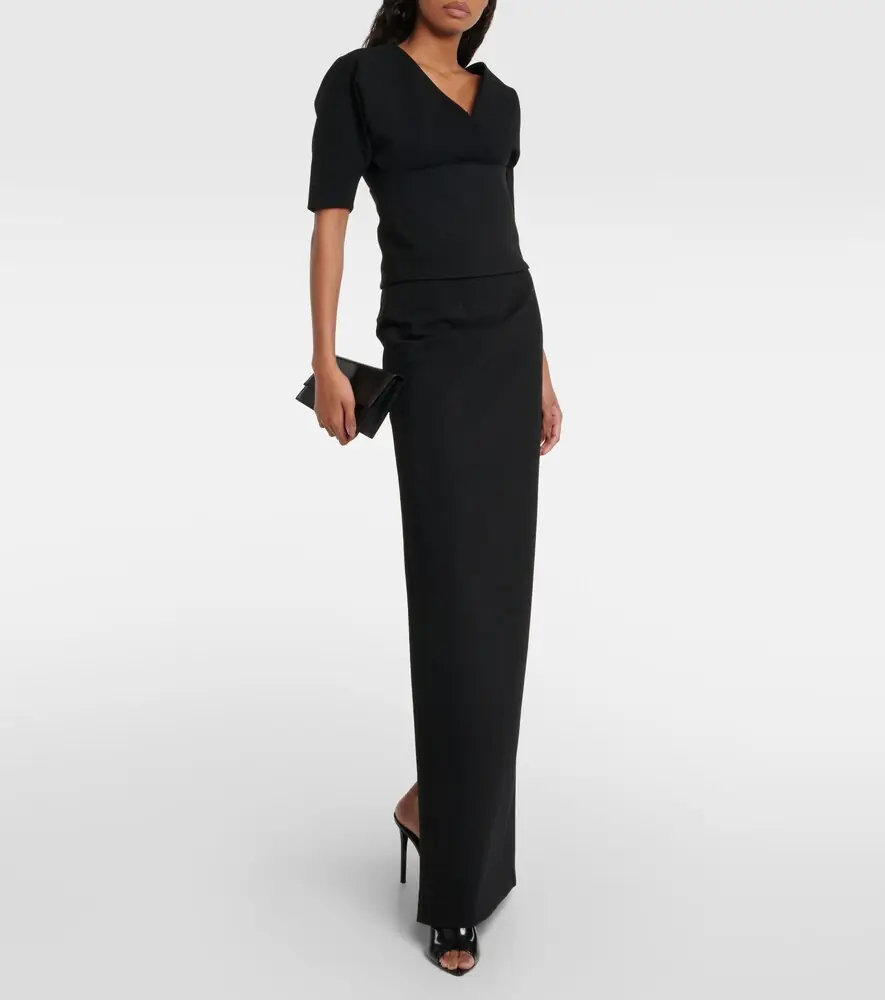 Ferragamo Wool-blend gabardine top | Thumbnail 2 Ferragamo Wool-blend gabardine top | Thumbnail 2
