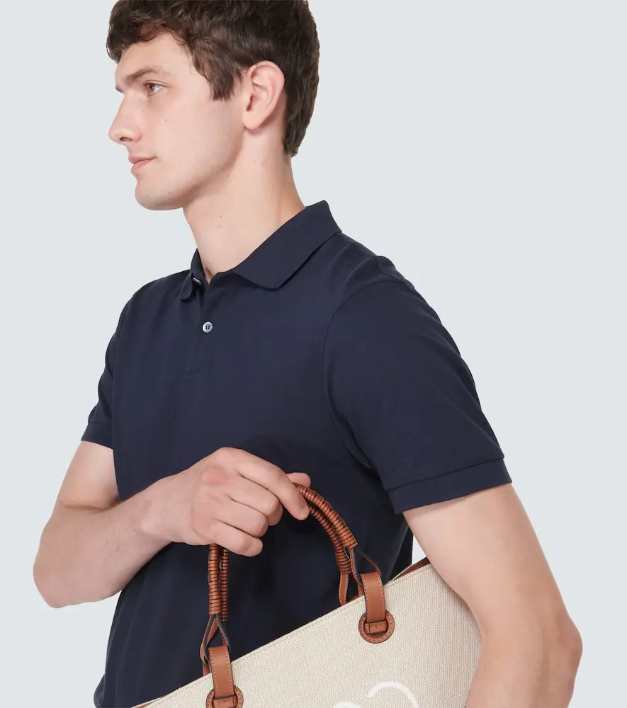 Sunspel Cotton polo shirt | Thumbnail 4 Sunspel Cotton polo shirt | Thumbnail 4