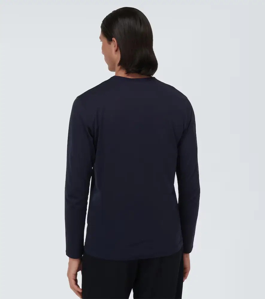 Sunspel Classic long sleeve cotton T-shirt | Thumbnail 3