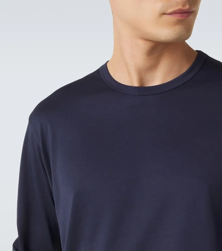 Sunspel Classic long sleeve cotton T-shirt | Thumbnail 4