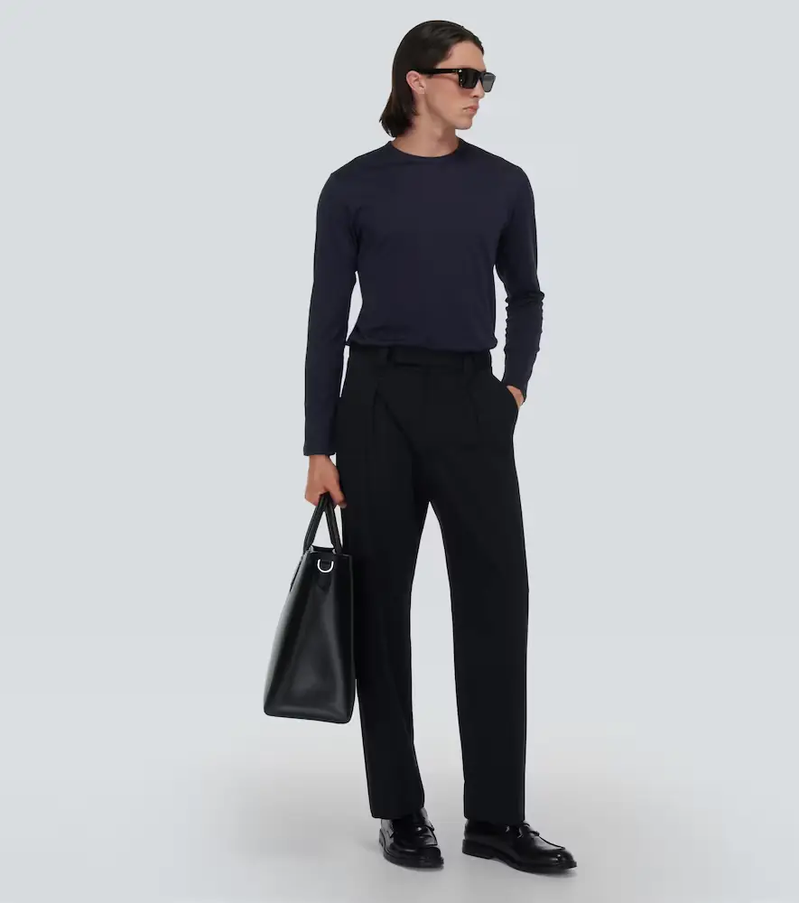 Sunspel Classic long sleeve cotton T-shirt | Thumbnail 5