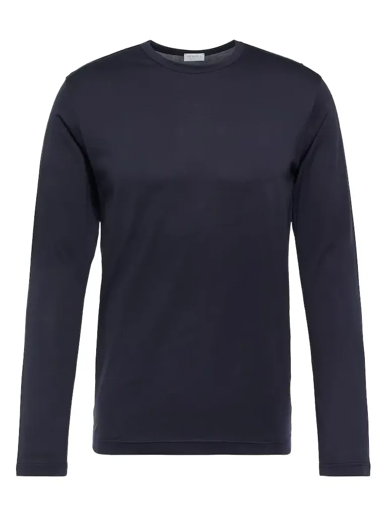 Classic long sleeve cotton T-shirt