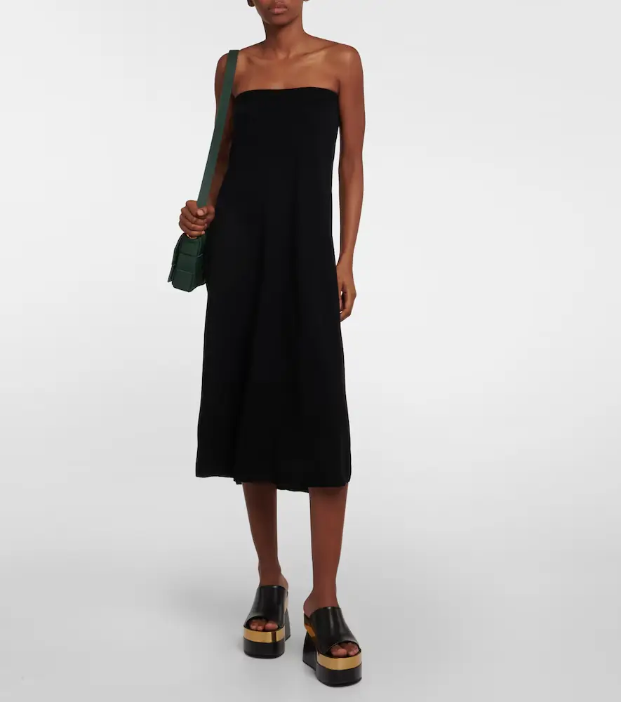 Lisa Yang Dolly strapless cashmere midi dress | Thumbnail 2