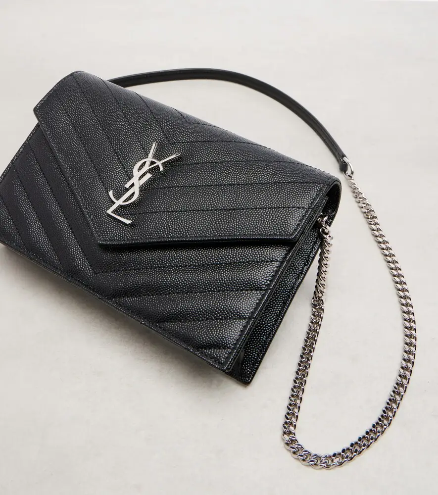 Saint Laurent Cassandre matelassé envelope leather wallet on chain | Thumbnail 5 Saint Laurent Cassandre matelassé envelope leather wallet on chain | Thumbnail 5
