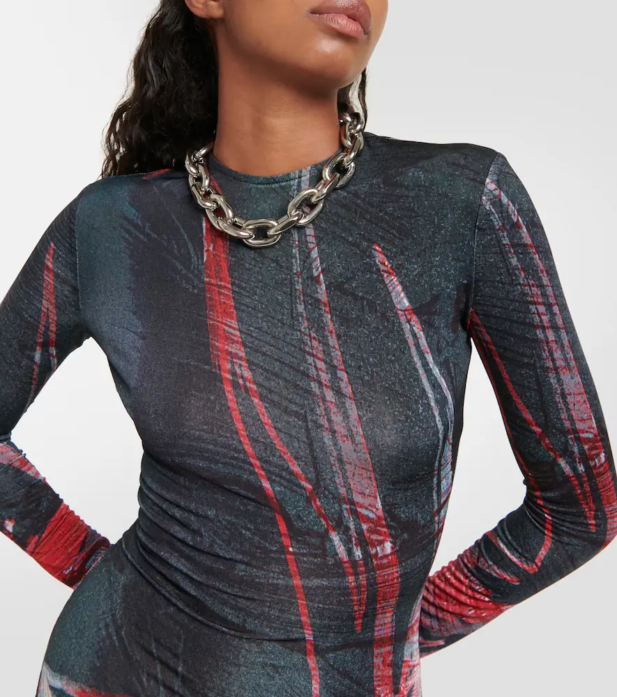 Louisa Ballou Printed jersey maxi dress | Thumbnail 4