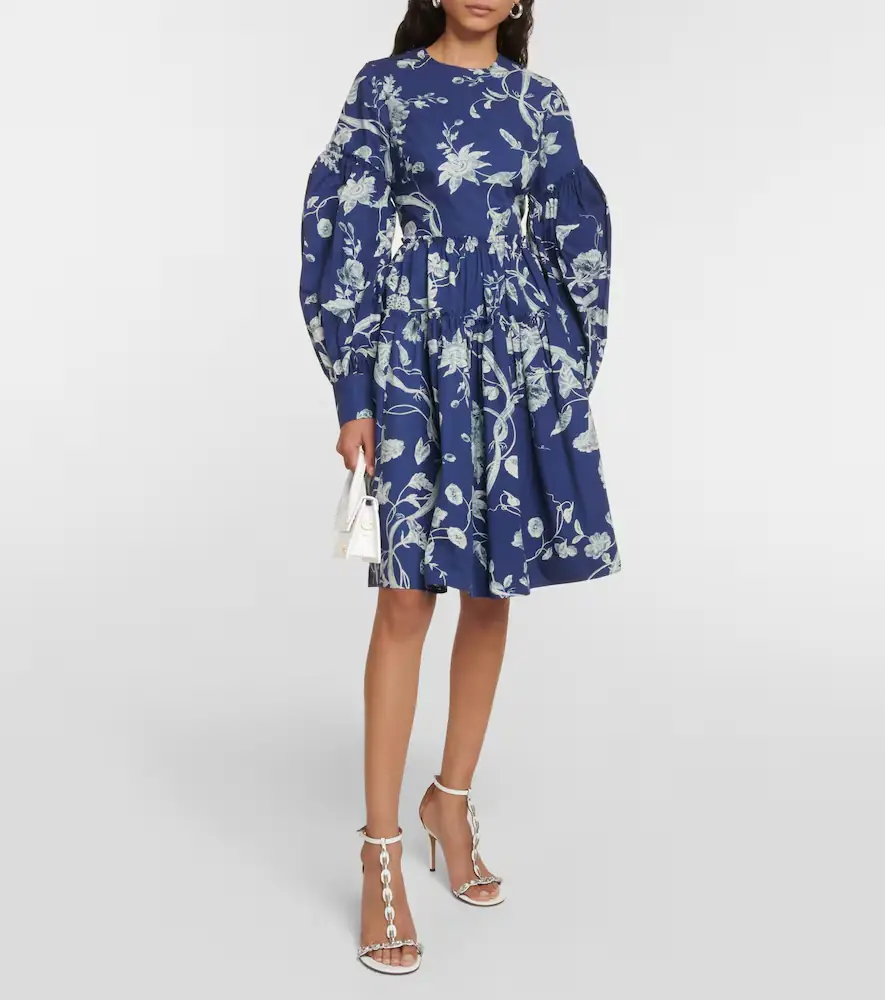 Erdem Floral cotton poplin minidress | Thumbnail 3