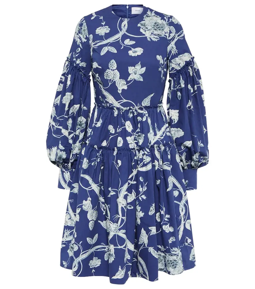 Erdem Floral cotton poplin minidress