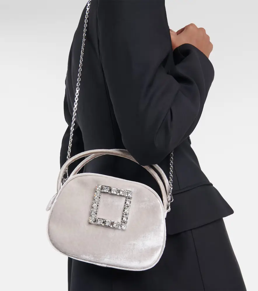 Roger Vivier Viv' Ladybug velvet shoulder bag | Thumbnail 4
