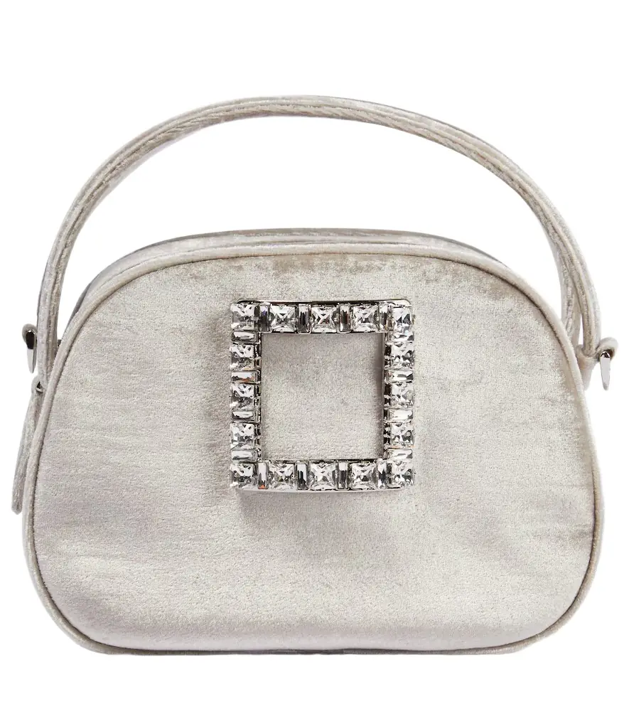 Roger Vivier Viv' Ladybug velvet shoulder bag