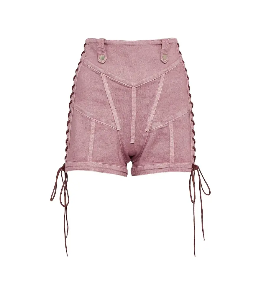 Jean Paul Gaultier x KNWLS high-rise denim corset shorts | Image 1 Jean Paul Gaultier x KNWLS high-rise denim corset shorts | Image 1