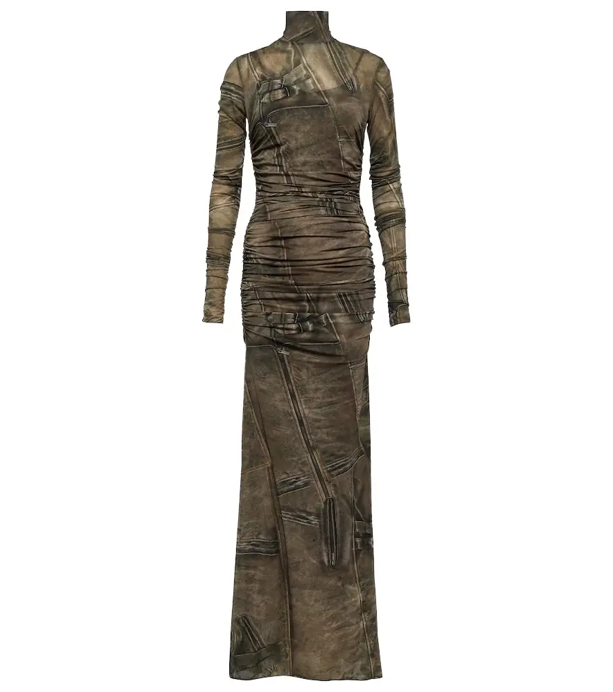 BLUMARINE Printed high-neck gown | Image 1 BLUMARINE Printed high-neck gown | Image 1