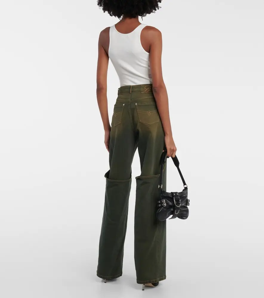 BLUMARINE Embellished buckle boyfriend jeans | Thumbnail 3