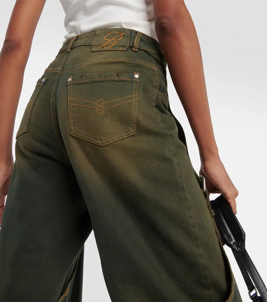 BLUMARINE Embellished buckle boyfriend jeans | Thumbnail 4