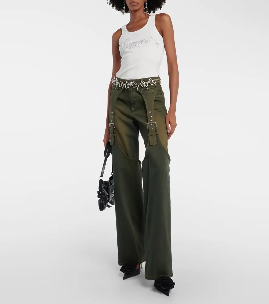 BLUMARINE Embellished buckle boyfriend jeans | Thumbnail 5