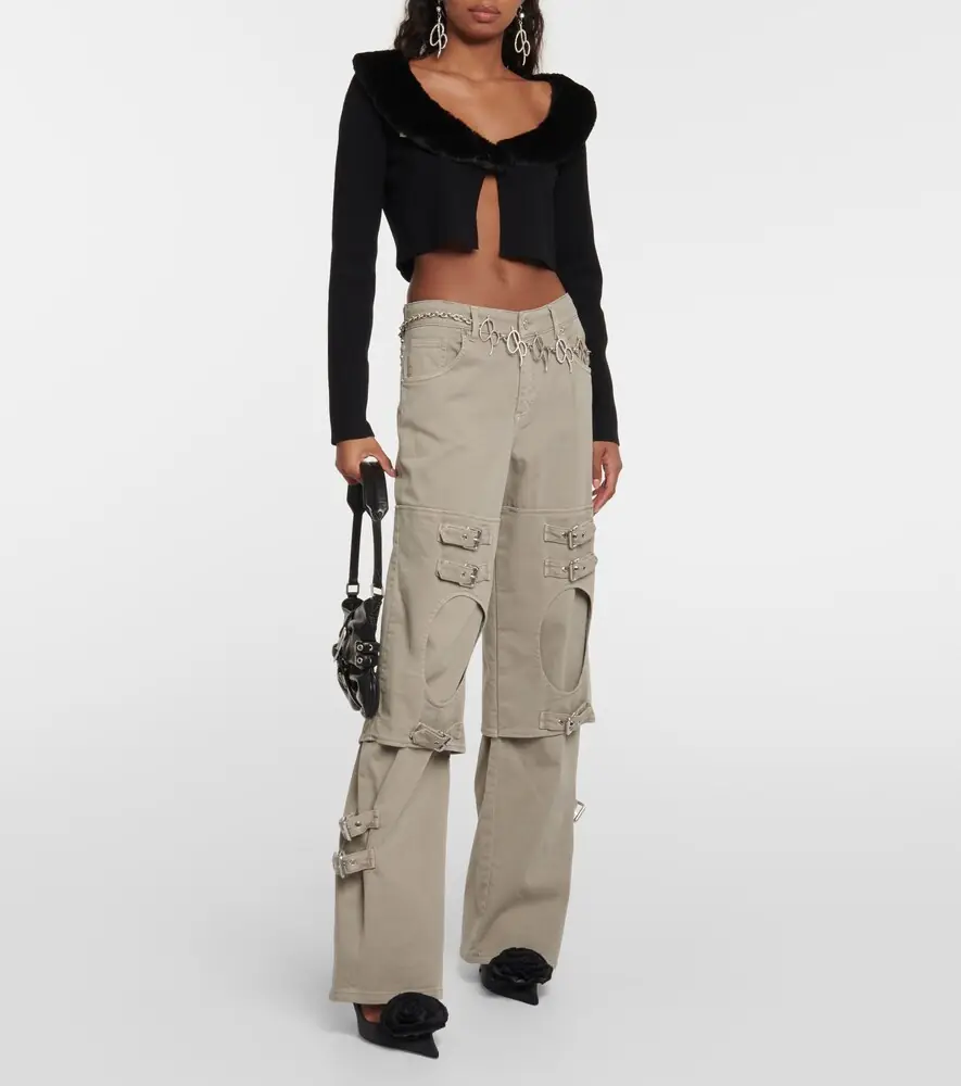 BLUMARINE Cutout mid-rise boyfriend jeans | Thumbnail 6 BLUMARINE Cutout mid-rise boyfriend jeans | Thumbnail 6